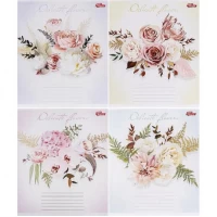 Зошит кольоровий 12 аркушів, коса з доп.лініей 3531