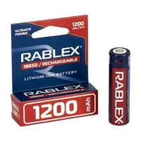 Акумулятор RABLEX 1200mah 3.7V 18650(БЕЗ ЗАХИСТУ) 001797 Акумулятор RABLEX 1200mah 3.7V 18650(БЕЗ ЗАХИСТУ) 001797
