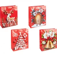 Пакет подарунковий Новий Рік 18х21,5х8см 2578-1
