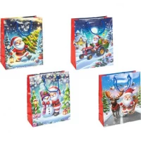 Пакет подарунковий Новий Рік 18х21,5х8см 2576-1