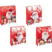 Пакет подарунковий Новий Рік 18х21,5х8см 2565-1