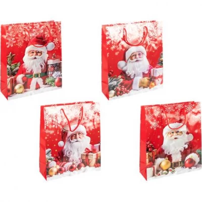 Пакет подарунковий Новий Рік 18х21,5х8см 2565-1