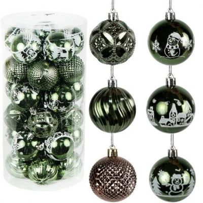 Набір кульок 30 штук D6см Темно-зелений NHX2025-5 тубус Набір кульок 30 штук D6см Темно-зелений NHX2025-5 тубус