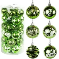 Набір кульок 30 штук D6см Зелений NHX2025-6 тубус