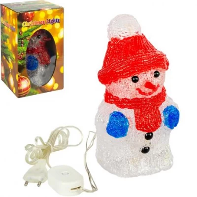 Декоративна фігурка Сніговик з LED-підсвічуванням 20-20-6 Декоративна фігурка Сніговик з LED-підсвічуванням 20-20-6