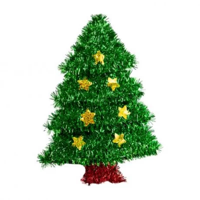 Прикраса з дощику Ялинка 6033-3