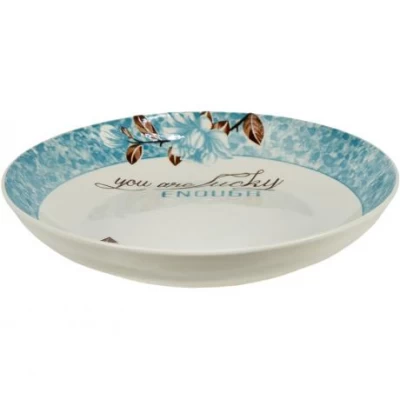 Тарілка керамічна 8-ка з візерунком D20,5*5,5см 500мл 6895-148