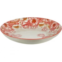 Тарілка керамічна 8-ка з візерунком D20,5*5,5см 500мл 6895-146