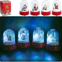 Новорічна декоративна Куля-завірюха з пропелером та підсвічуванням ZY-1218USB