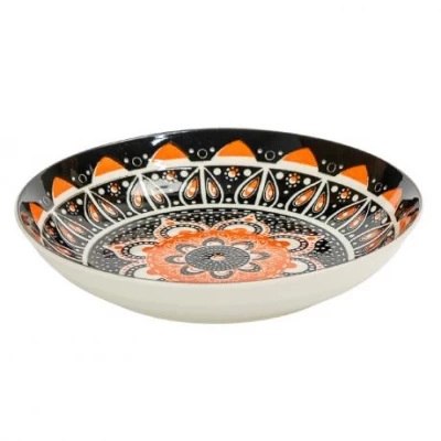 Тарілка керамічна 7-ка з візерунком D18*5см 300мл 6895-54