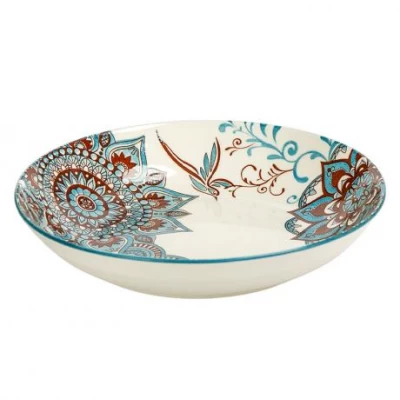 Тарілка керамічна 7-ка з візерунком D18*5см 300мл 6895-44