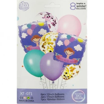 Набір повітряних куль 8шт для створення фотозони 1404-62/XT-071