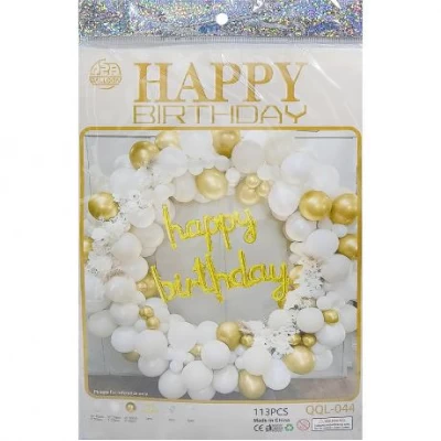 Набір повітряних куль 113шт для створення фотозони 1404-8/QQL-044