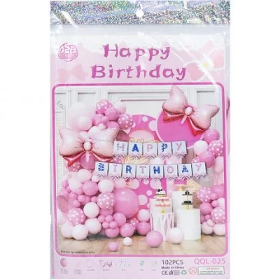 Набір повітряних куль 102шт для створення фотозони 1404-11/QQL-025