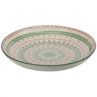 Тарілка керамічна 8-ка з візерунком D20,5*5,5см 500мл 6895-145