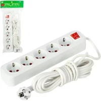Електроподовжувач з вимикачем на 5шт/5м ALF505-5M