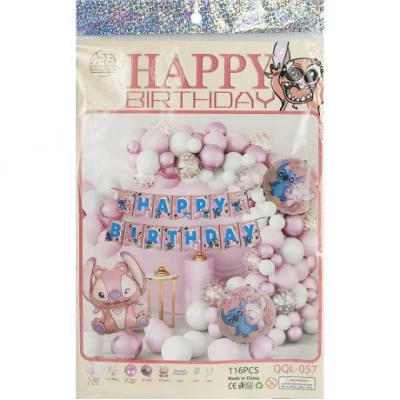 Набір повітряних куль 116шт для створення фотозони QQL-057/1404-14