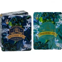 Набір масок 2в1 тканинних 10шт Hyaluronic Acid для обличчя в металевому боксіTVO-073