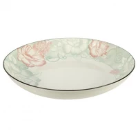 Тарілка керамічна 8-ка з візерунком D20,5*5,5см 500мл 6895-126