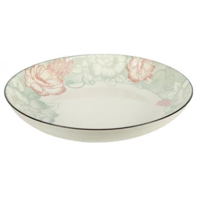 Тарілка керамічна 8-ка з візерунком D20,5*5,5см 500мл 6895-126