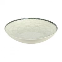 Тарілка керамічна 7-ка з візерунком D18*5см 300мл 6895-34