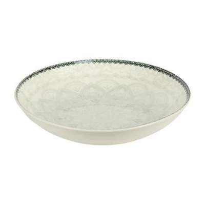 Тарілка керамічна 7-ка з візерунком D18*5см 300мл 6895-34