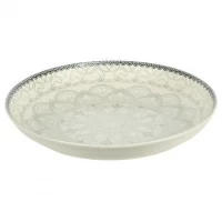 Тарілка керамічна 8-ка з візерунком D20,5*5,5см 500мл 6895-129