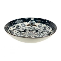 Тарілка керамічна 7-ка з візерунком D18*5см 300мл 6895-38