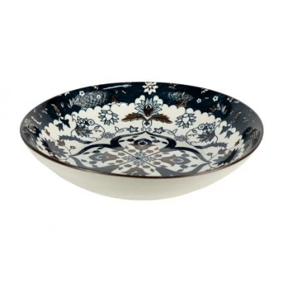 Тарілка керамічна 7-ка з візерунком D18*5см 300мл 6895-38