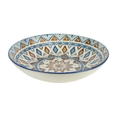 Тарілка керамічна 7-ка з візерунком D18*5см 300мл 6895-40