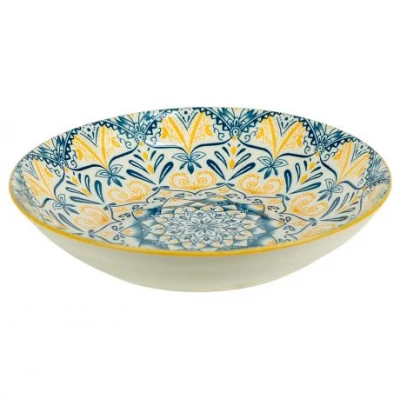 Тарілка керамічна 7-ка з візерунком D18*5см 300мл 6895-42