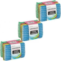 Набір господарських губок 4шт для миття посуду та прибирання 128