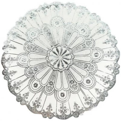 Серветка для сервірування столу кругла D38см срібло RH-02 Серветка для сервірування столу кругла D38см срібло RH-02