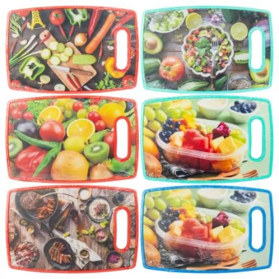 Дошка обробна з малюнком (овальна) 30*20*1см HL112T