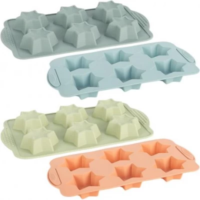 Форма силіконова «Зірки» 6шт на планшеті 28*16*3см FY-0826