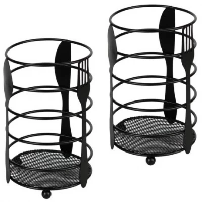 Металева підставка для столових приборів 15*10см 2516