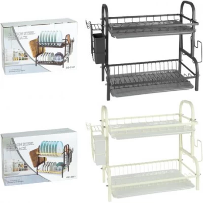 Сушарка двоярусна для посуду настільна H4125/DZ-3331 Сушарка двоярусна для посуду настільна H4125/DZ-3331