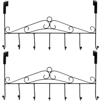 Підвісний металевий утримувач 41,5*21см з 7 гачками 437