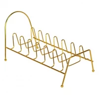 Сушарка для посуду настільна 24,5*13,5*11,5см Золото 267