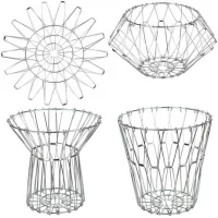 Металева фруктівниця - кошик D37см, трансформер 2537