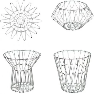 Металева фруктівниця - кошик D30см, трансформер 2530
