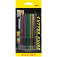 Набір канцелярських ножів 18 мм, 5 штук 1311 Набір канцелярських ножів 18 мм, 5 штук 1311