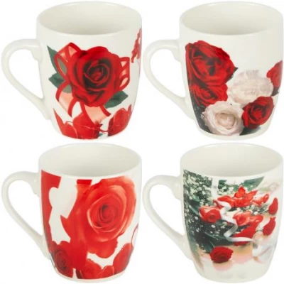 Чашка фаянс 200мл Троянди 812-4