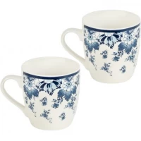 Чашка фаянс 200мл Квітковий візерунок 6895-80