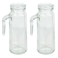 Графін JS207 скляний 1л круглий 1.1LBJH