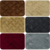 Килимок прямокутний 38*58см з тисненням Плетінка 2901-6