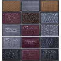 Килимок гумовий прямокутний,кольоровий 45*75 см смугастий 2901-12