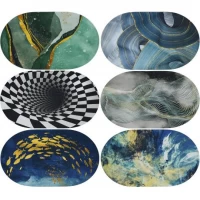 Килимок овальний 48*78см з візерунком 2901-21