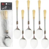 Набір столових ложок 6шт Вензель 21см C 812-BS