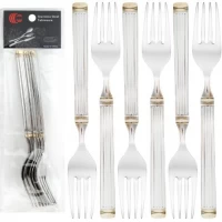 Набір столових виделок 6шт Колона 21см C 813-BF Набір столових виделок 6шт Колона 21см C 813-BF